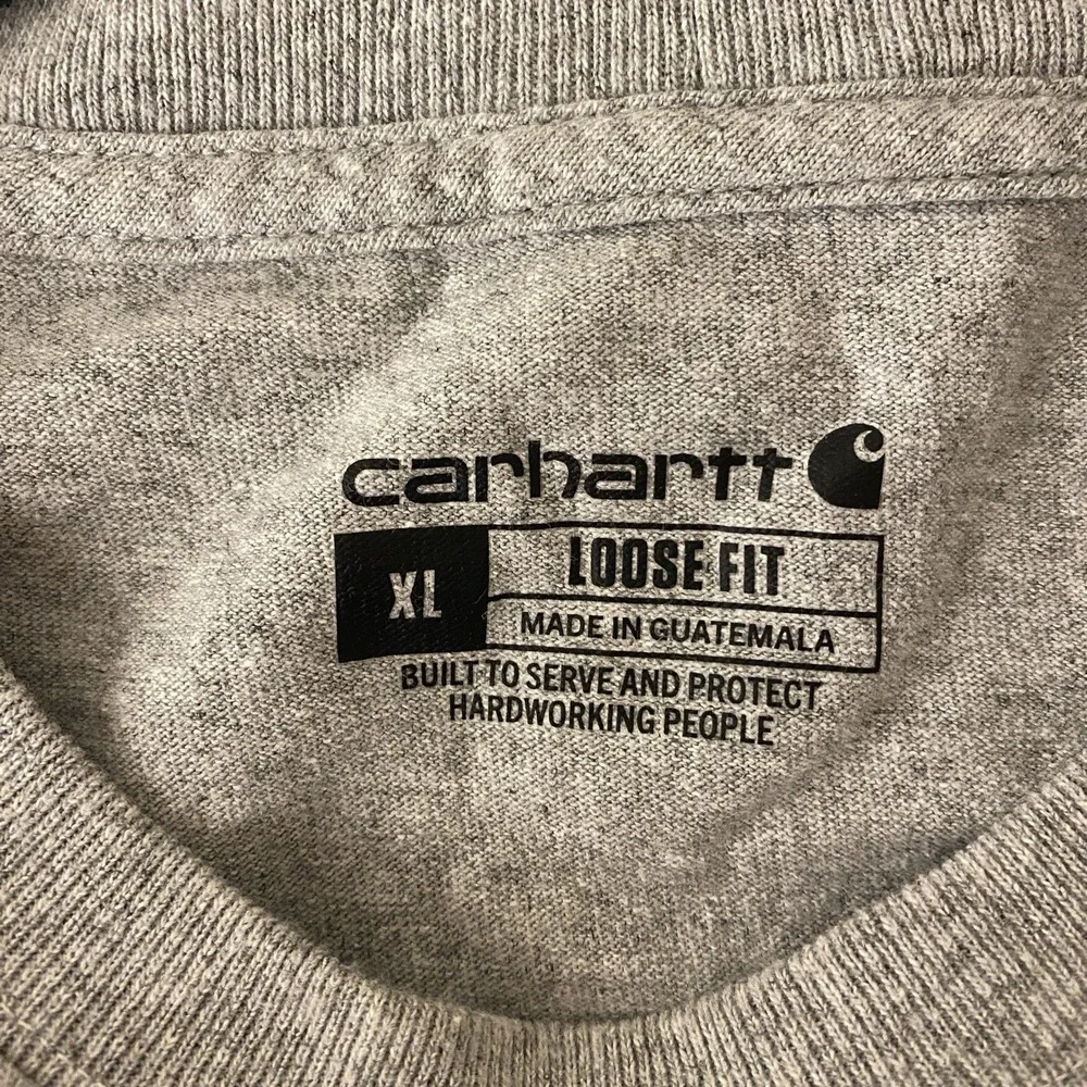 Carhartt Loose Fit T Shirt Mens XL Heavyweight Short Sleeve Pocket Gray - Picture 4 of 7